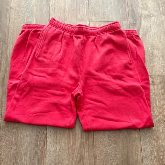 TNA Cozy Fleece barrel sweat Pants - Red - Picture 4 of 9